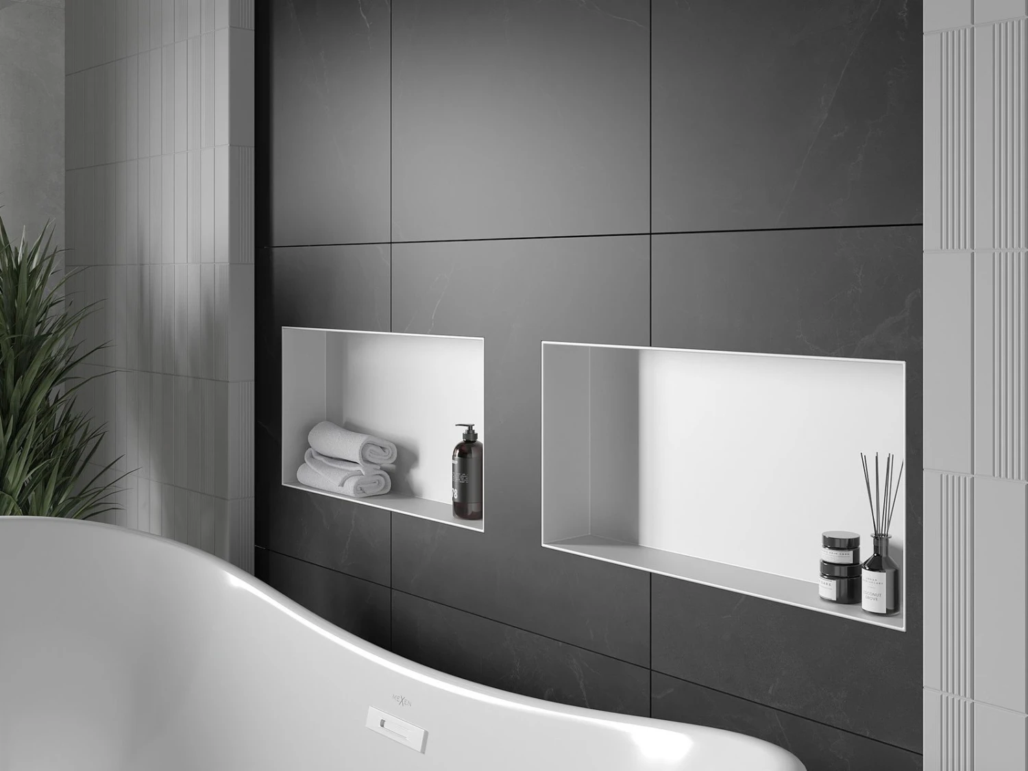 Mexen X-Wall-NR Półka Wnękowa Bez Kołnierza 60 X 30 Cm, Biała - 1921603010 7 Mexen X-Wall-NR Półka Wnękowa Bez Kołnierza 60 X 30 Cm, Biała - 1921603010 - obrazek 7