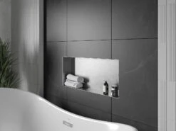 Mexen X-Wall-NR Półka Wnękowa Bez Kołnierza 75 X 30 Cm, Inox - 1911753010