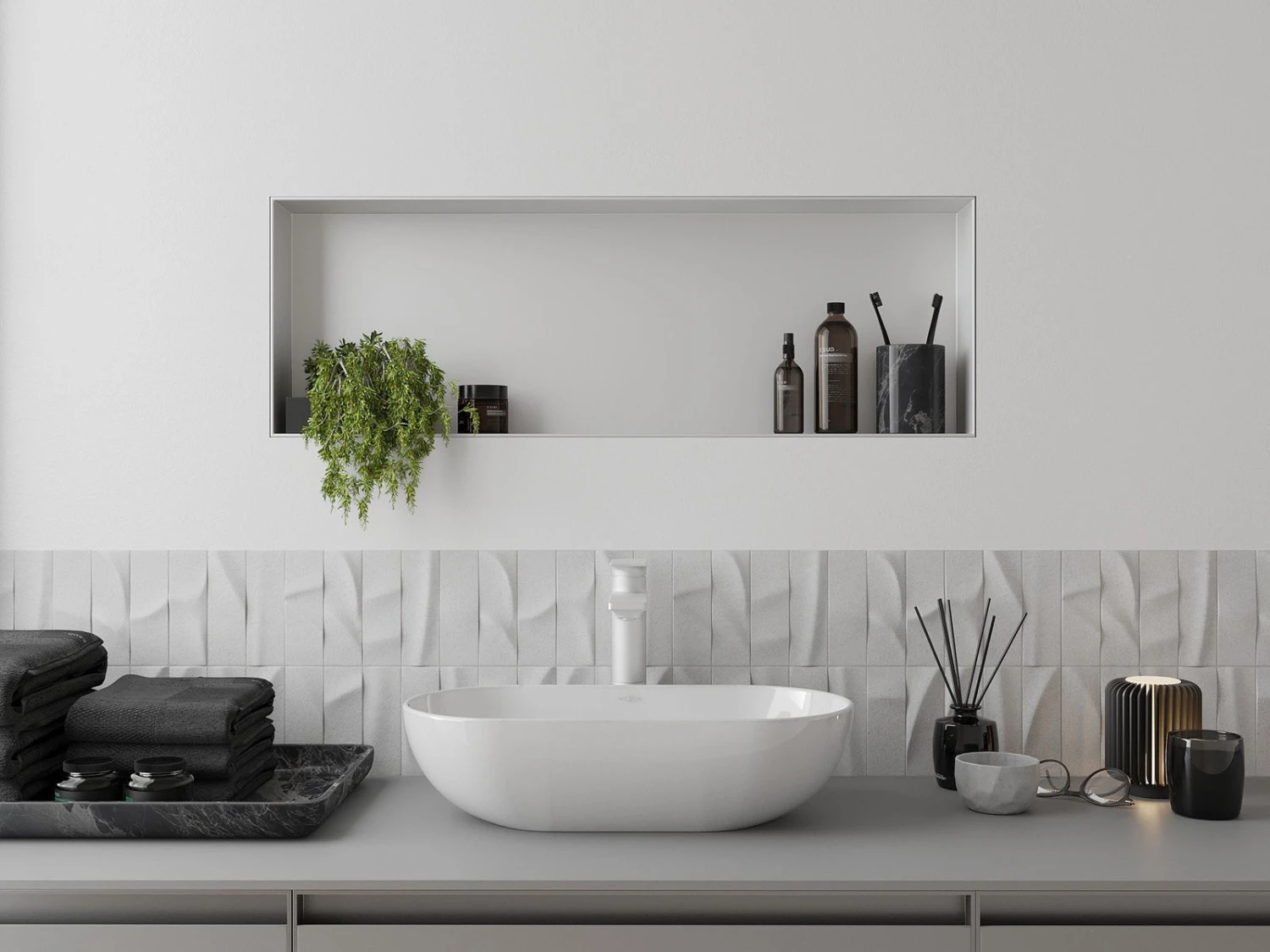 Mexen X-Wall-NR Półka Wnękowa Bez Kołnierza 90 X 30 Cm, Biała - 1921903010 4 Mexen X-Wall-NR Półka Wnękowa Bez Kołnierza 90 X 30 Cm, Biała - 1921903010 - obrazek 4