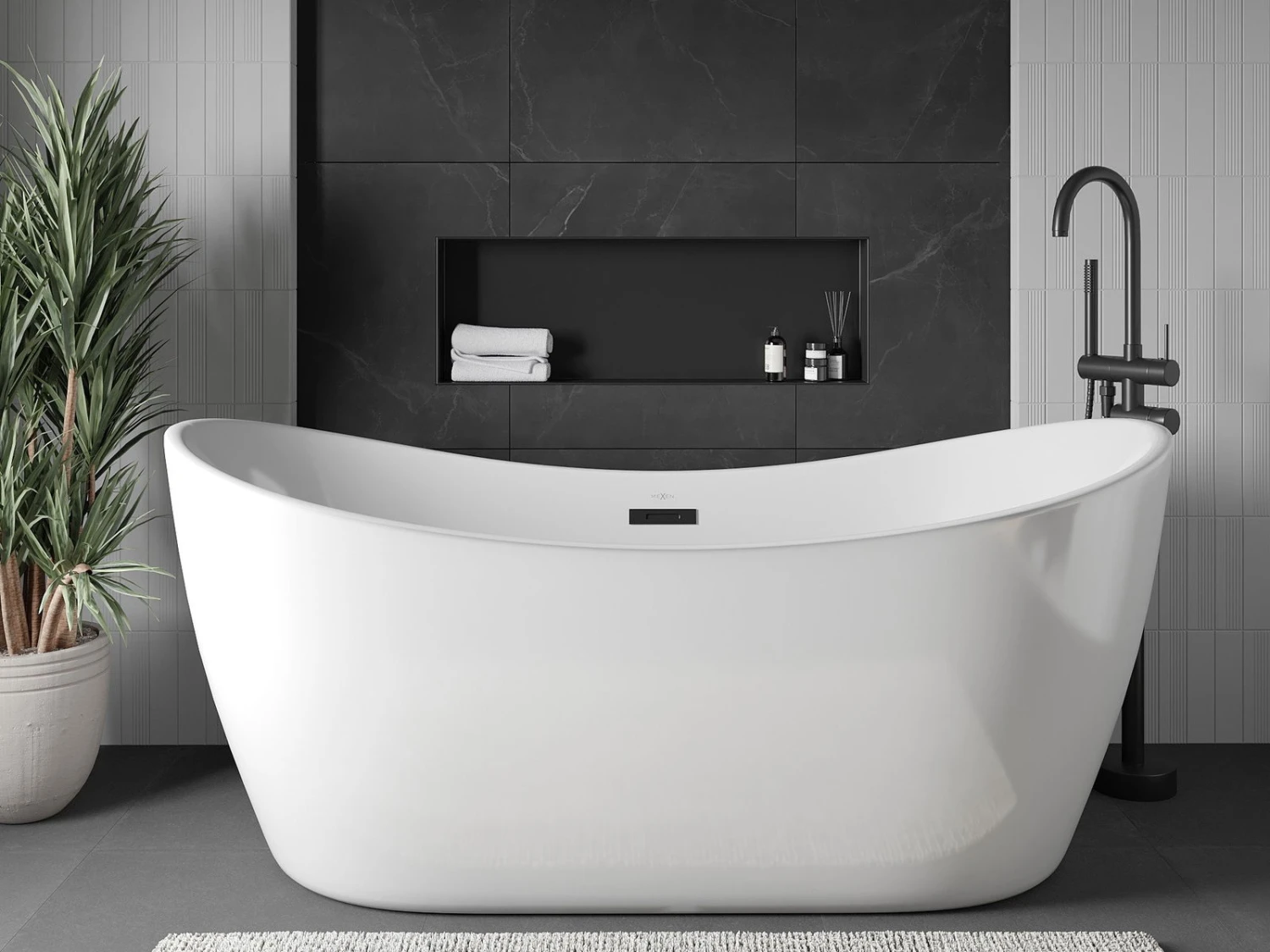 Mexen X-Wall-NR Półka Wnękowa Bez Kołnierza 90 X 30 Cm, Czarna - 1971903010 2 Mexen X-Wall-NR Półka Wnękowa Bez Kołnierza 90 X 30 Cm, Czarna - 1971903010 - obrazek 2