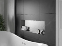 Mexen X-Wall-NR Półka Wnękowa Bez Kołnierza 90 X 30 Cm, Inox - 1911903010