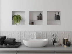 Mexen X-Wall-NR Półka Wnękowa Bez Kołnierza Z Półką 30 X 30 Cm, Biała - 1921303010S -123Łazienka Sklep mexen x wall nr polka wnekowa bez kolnierza z polka 30 x 30 cm biala 1921303010s 4