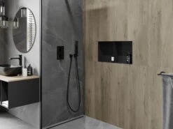 Mexen X-Wall-NR Półka Wnękowa Bez Kołnierza Z Półką 60 X 30 Cm, Czarna - 1971603010S -123Łazienka Sklep mexen x wall nr polka wnekowa bez kolnierza z polka 60 x 30 cm czarna 1971603010s 3