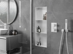 Mexen X-Wall-NR Półka Wnękowa Bez Kołnierza Z Półką 90 X 30 Cm, Biała - 1921903010S 9 Mexen X-Wall-NR Półka Wnękowa Bez Kołnierza Z Półką 90 X 30 Cm, Biała - 1921903010S -123Łazienka Sklep mexen x wall nr polka wnekowa bez kolnierza z polka 90 x 30 cm biala 1921903010s 2