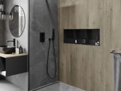 Mexen X-Wall-NR Półka Wnękowa Bez Kołnierza Z Półką 90 X 30 Cm, Czarna - 1971903010S -123Łazienka Sklep mexen x wall nr polka wnekowa bez kolnierza z polka 90 x 30 cm czarna 1971903010s 3