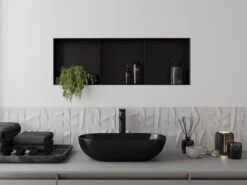 Mexen X-Wall-NR Półka Wnękowa Bez Kołnierza Z Półką 90 X 30 Cm, Czarna - 1971903010S -123Łazienka Sklep mexen x wall nr polka wnekowa bez kolnierza z polka 90 x 30 cm czarna 1971903010s 4