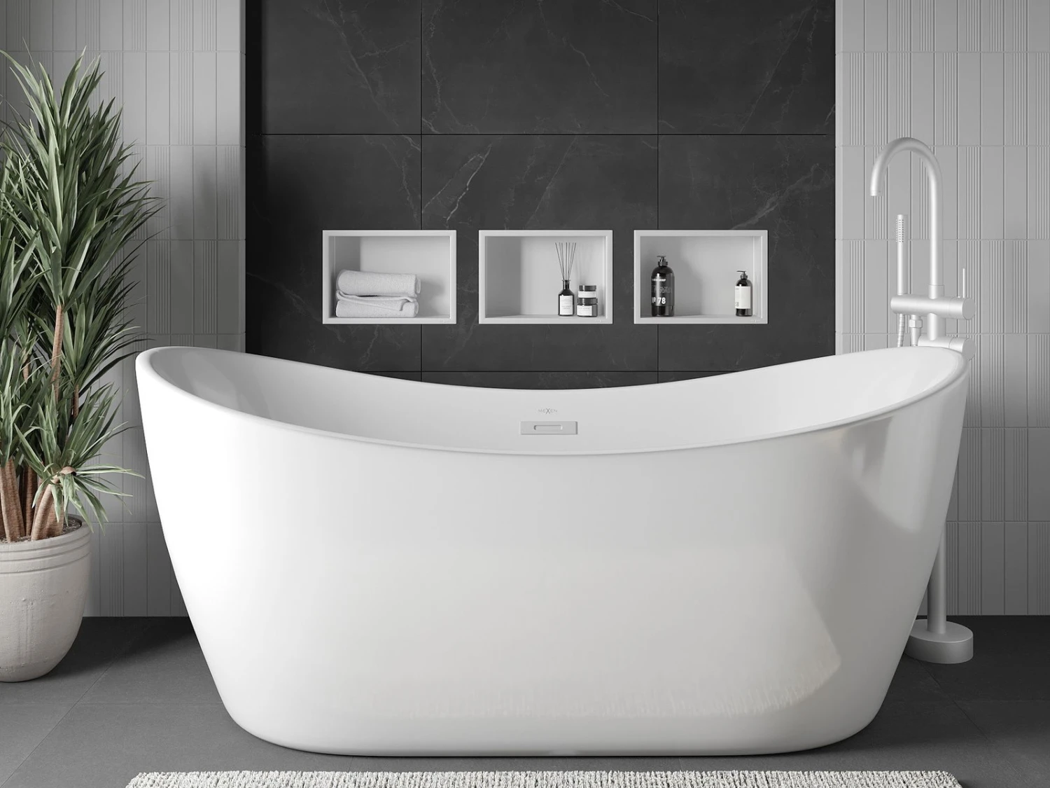 Mexen X-Wall-R Półka Wnękowa Z Kołnierzem 30 X 20 Cm, Biała - 1920302010 2 Mexen X-Wall-R Półka Wnękowa Z Kołnierzem 30 X 20 Cm, Biała - 1920302010 - obrazek 2