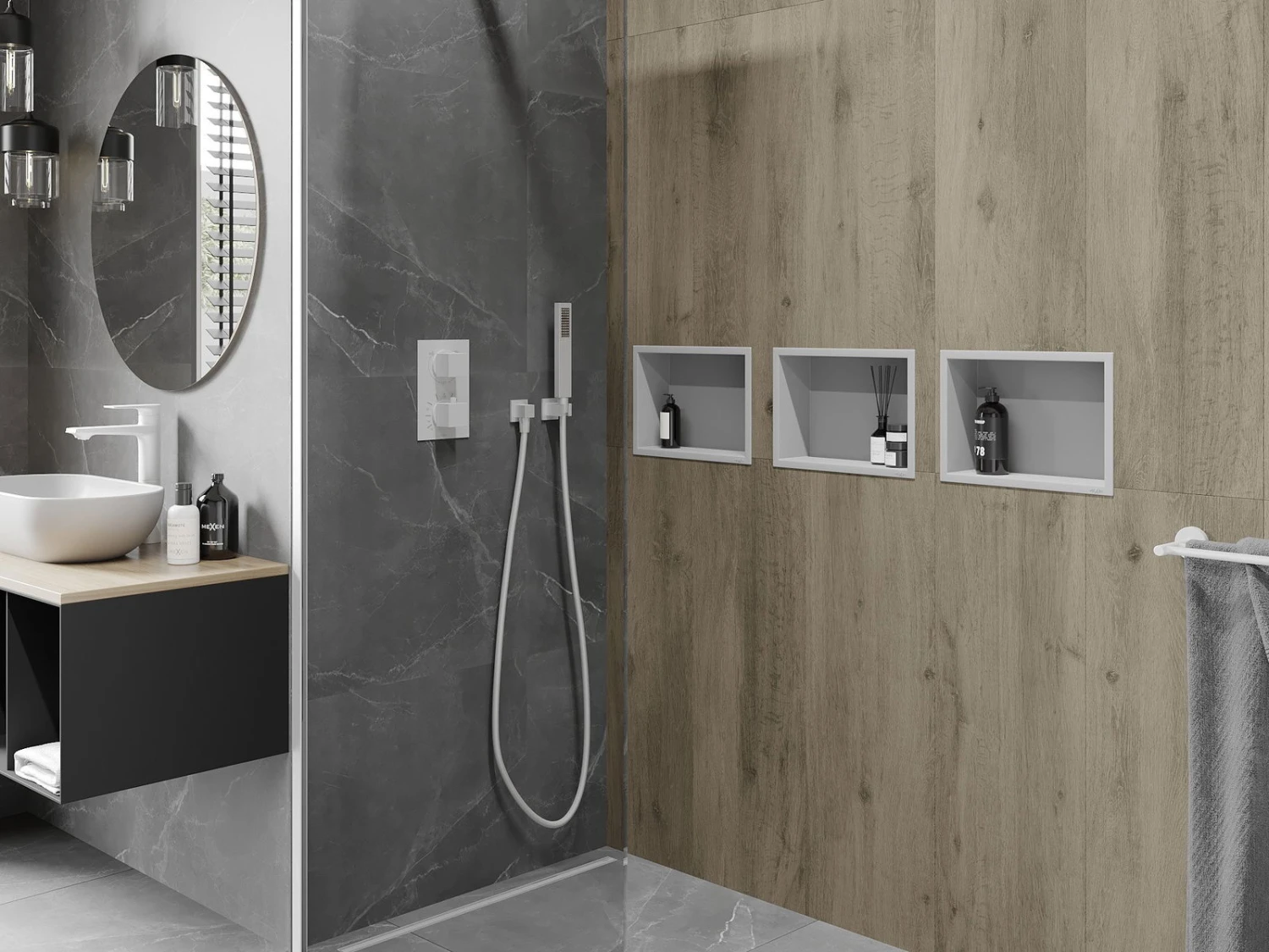 Mexen X-Wall-R Półka Wnękowa Z Kołnierzem 30 X 20 Cm, Biała - 1920302010 4 Mexen X-Wall-R Półka Wnękowa Z Kołnierzem 30 X 20 Cm, Biała - 1920302010 - obrazek 4