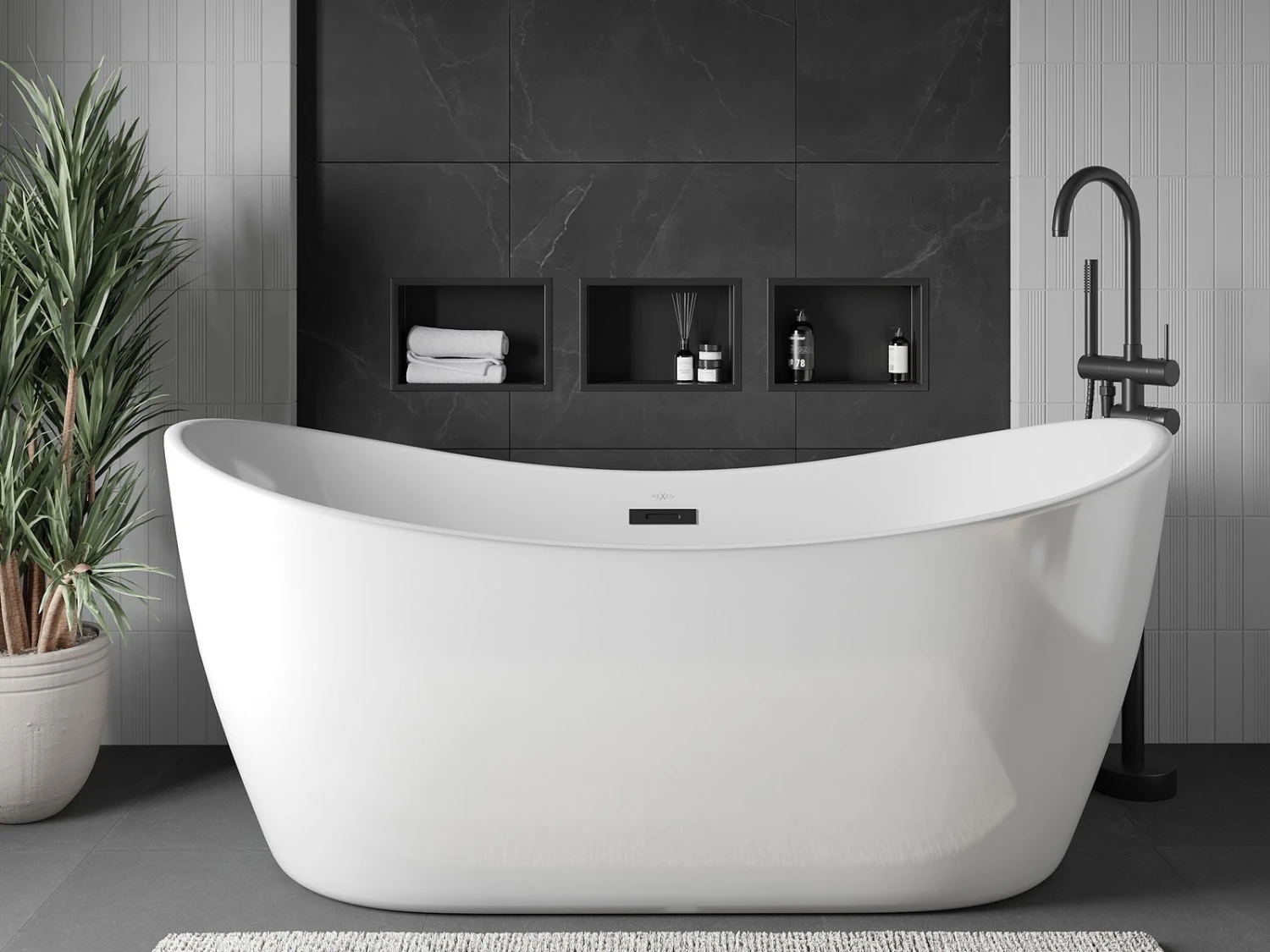 Mexen X-Wall-R Półka Wnękowa Z Kołnierzem 30 X 20 Cm, Czarna - 1970302010 2 Mexen X-Wall-R Półka Wnękowa Z Kołnierzem 30 X 20 Cm, Czarna - 1970302010 - obrazek 2