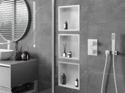 Mexen X-Wall-R Półka Wnękowa Z Kołnierzem 30 X 30 Cm, Biała - 1920303010 -123Łazienka Sklep mexen x wall r polka wnekowa z kolnierzem 30 x 30 cm biala 1920303010 2