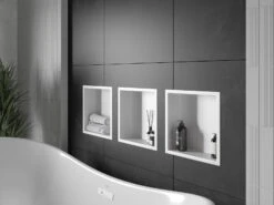 Mexen X-Wall-R Półka Wnękowa Z Kołnierzem 30 X 30 Cm, Biała - 1920303010