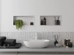 Mexen X-Wall-R Półka Wnękowa Z Kołnierzem 45 X 20 Cm, Biała - 1920452010 -123Łazienka Sklep mexen x wall r polka wnekowa z kolnierzem 45 x 20 cm biala 1920452010 3