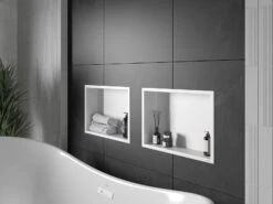 Mexen X-Wall-R Półka Wnękowa Z Kołnierzem 45 X 30 Cm, Biała - 1920453010