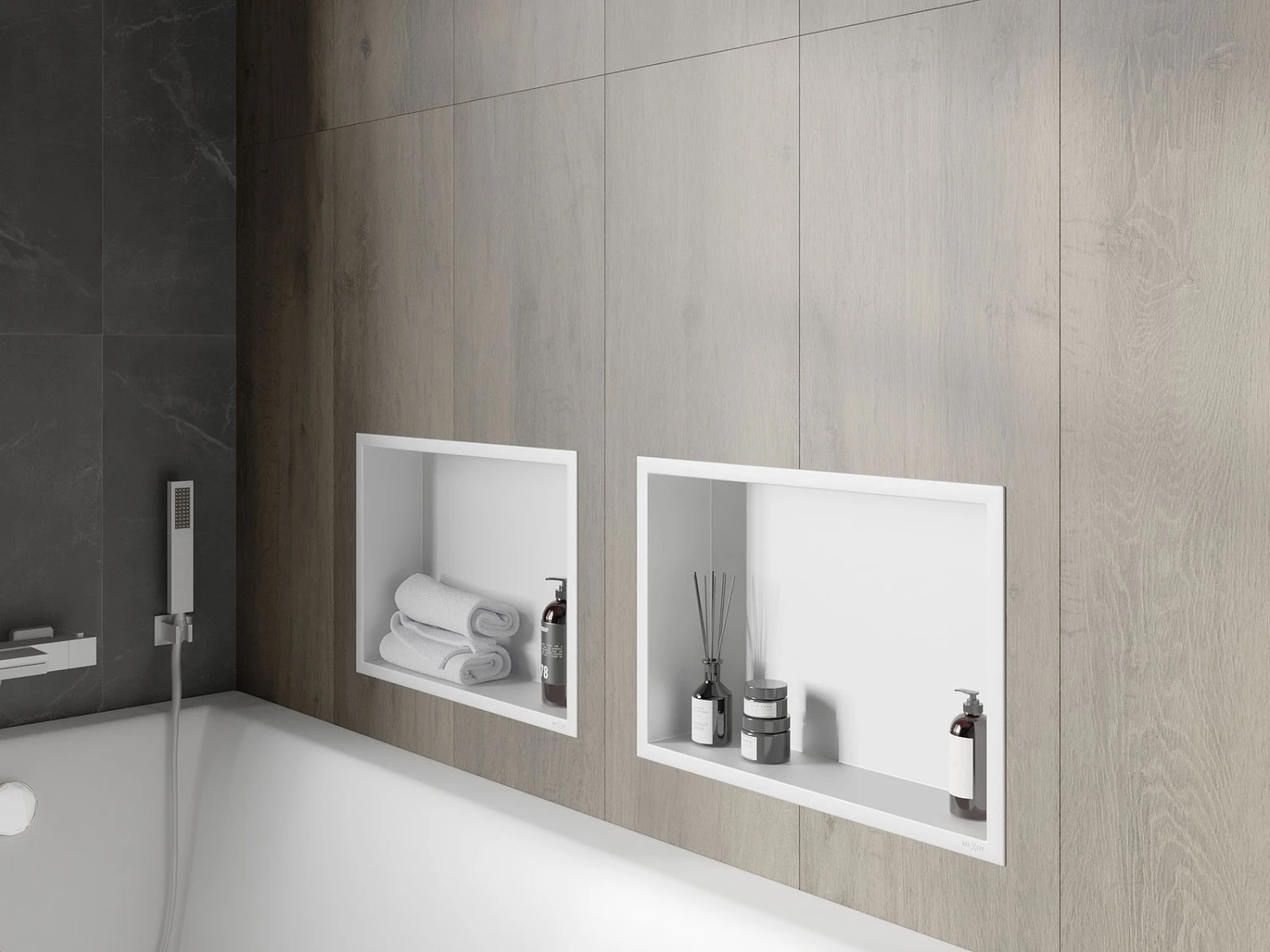 Mexen X-Wall-R Półka Wnękowa Z Kołnierzem 45 X 30 Cm, Biała - 1920453010 6 Mexen X-Wall-R Półka Wnękowa Z Kołnierzem 45 X 30 Cm, Biała - 1920453010 - obrazek 6