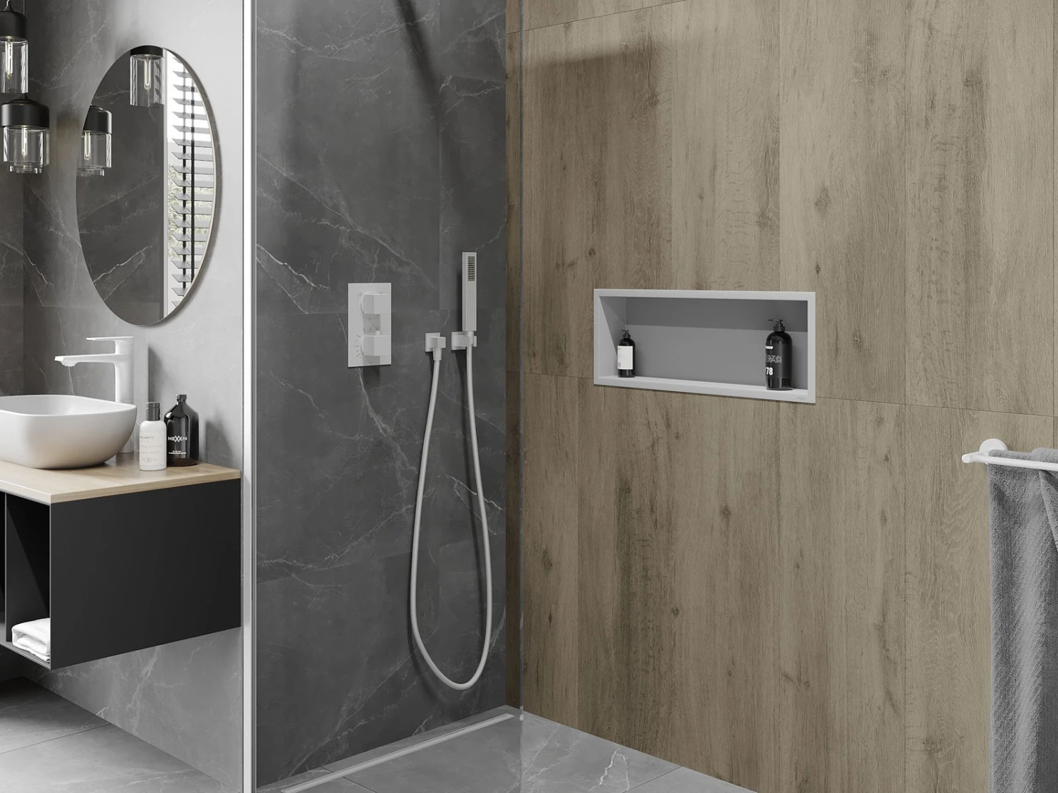 Mexen X-Wall-R Półka Wnękowa Z Kołnierzem 60 X 20 Cm, Biała - 1920602010 3 Mexen X-Wall-R Półka Wnękowa Z Kołnierzem 60 X 20 Cm, Biała - 1920602010 - obrazek 3