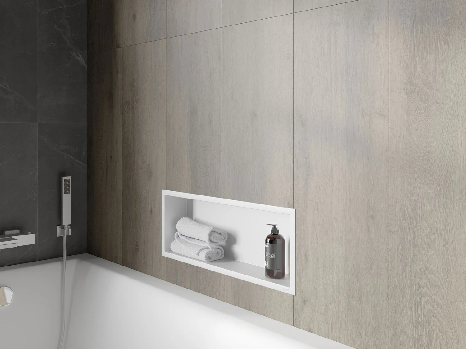 Mexen X-Wall-R Półka Wnękowa Z Kołnierzem 60 X 20 Cm, Biała - 1920602010 6 Mexen X-Wall-R Półka Wnękowa Z Kołnierzem 60 X 20 Cm, Biała - 1920602010 - obrazek 6