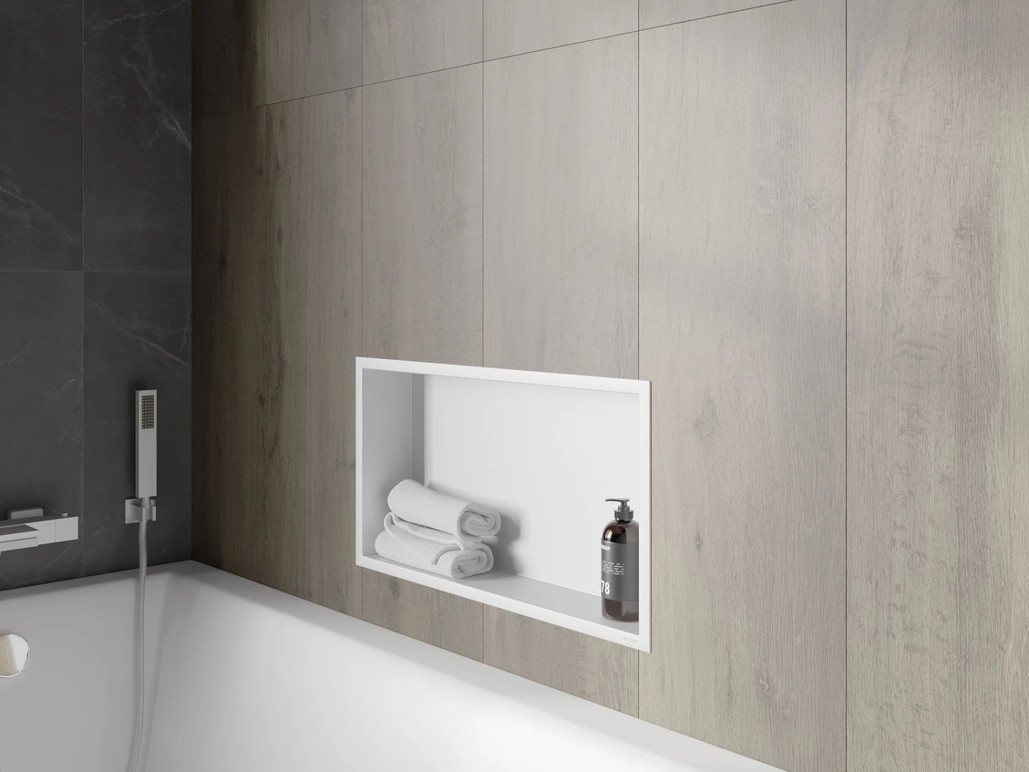 Mexen X-Wall-R Półka Wnękowa Z Kołnierzem 60 X 30 Cm, Biała - 1920603010 6 Mexen X-Wall-R Półka Wnękowa Z Kołnierzem 60 X 30 Cm, Biała - 1920603010 - obrazek 6