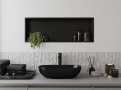 Mexen X-Wall-R Półka Wnękowa Z Kołnierzem 90 X 30 Cm, Czarna - 1970903010 -123Łazienka Sklep mexen x wall r polka wnekowa z kolnierzem 90 x 30 cm czarna 1970903010 3