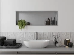 Mexen X-Wall-R Półka Wnękowa Z Kołnierzem 90 X 30 Cm, Inox - 1910903010 -123Łazienka Sklep mexen x wall r polka wnekowa z kolnierzem 90 x 30 cm inox 1910903010 3