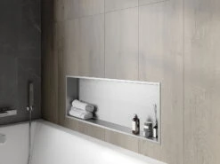 Mexen X-Wall-R Półka Wnękowa Z Kołnierzem 90 X 30 Cm, Inox - 1910903010 -123Łazienka Sklep mexen x wall r polka wnekowa z kolnierzem 90 x 30 cm inox 1910903010 5
