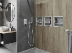 Mexen X-Wall-R Półka Wnękowa Z Kołnierzem I Półką 30 X 30 Cm, Biała - 1920303010S -123Łazienka Sklep mexen x wall r polka wnekowa z kolnierzem i polka 30 x 30 cm biala 1920303010s 3