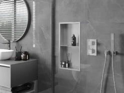 Mexen X-Wall-R Półka Wnękowa Z Kołnierzem I Półką 60 X 30 Cm, Inox - 1910603010S 10 Mexen X-Wall-R Półka Wnękowa Z Kołnierzem I Półką 60 X 30 Cm, Inox - 1910603010S -123Łazienka Sklep mexen x wall r polka wnekowa z kolnierzem i polka 60 x 30 cm inox 1910603010s 2