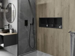 Mexen X-Wall-R Półka Wnękowa Z Kołnierzem I Półką 90 X 30 Cm, Czarna - 1970903010S -123Łazienka Sklep mexen x wall r polka wnekowa z kolnierzem i polka 90 x 30 cm czarna 1970903010s 3