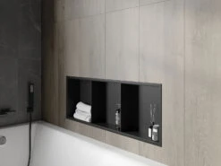 Mexen X-Wall-R Półka Wnękowa Z Kołnierzem I Półką 90 X 30 Cm, Czarna - 1970903010S -123Łazienka Sklep mexen x wall r polka wnekowa z kolnierzem i polka 90 x 30 cm czarna 1970903010s 6