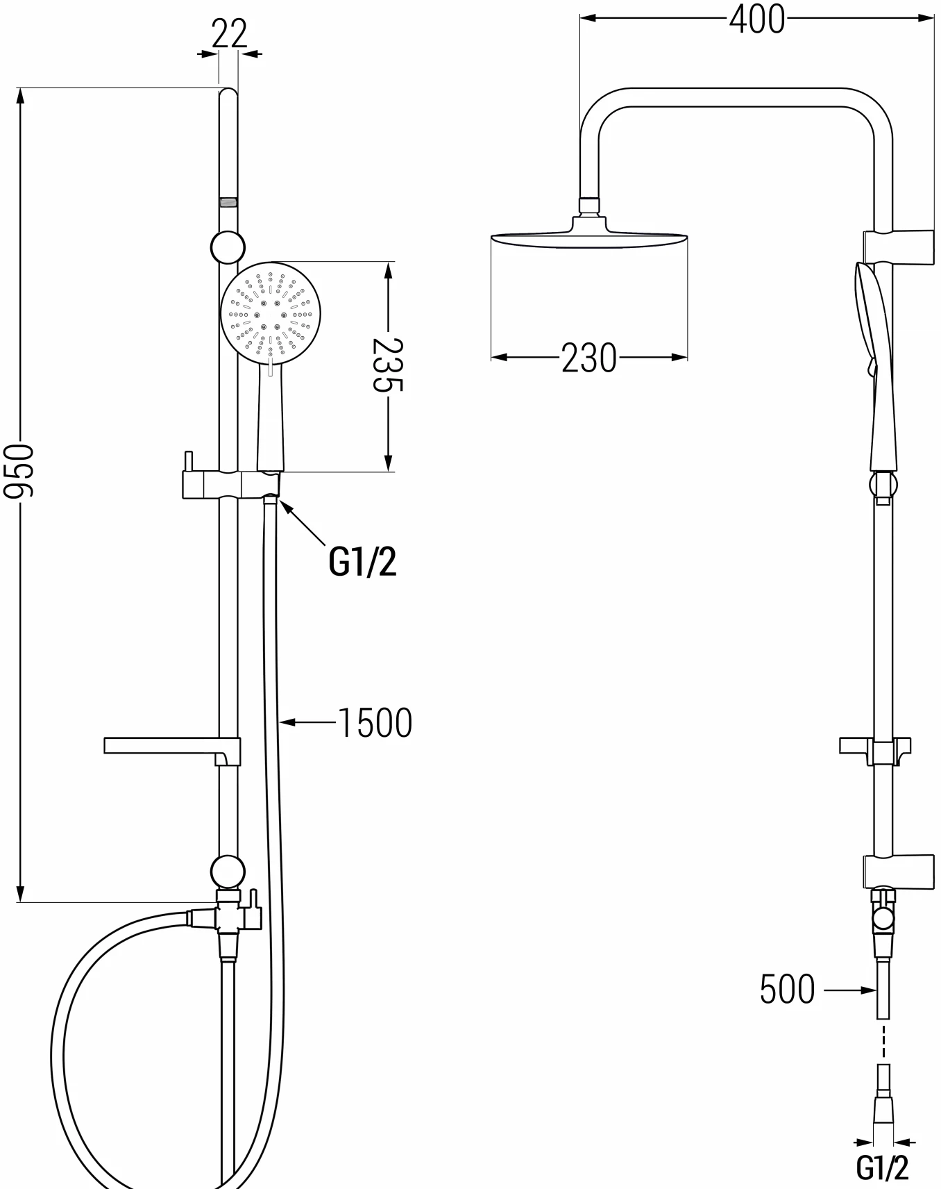 Mexen X67 Kolumna Prysznicowa, Chrom/biała - 798676791-00 1 Mexen X67 Kolumna Prysznicowa, Chrom/biała - 798676791-00