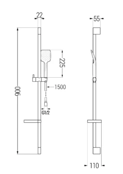 Mexen Zero DS62 Zestaw Wannowy, Czarny - 7113DS62-70 5 Mexen Zero DS62 Zestaw Wannowy, Czarny - 7113DS62-70 -123Łazienka Sklep mexen zero ds62 zestaw wannowy czarny 7113ds62 70 2