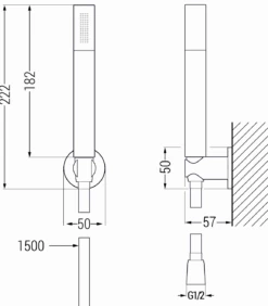 Mexen Zero R70 Zestaw Wannowy, Czarny - 71113R70-70 -123Łazienka Sklep mexen zero r70 zestaw wannowy czarny 71113r70 70 2