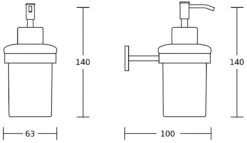 Mexen Zoja Dozownik Do Mydła, Złoty - 70191388-50